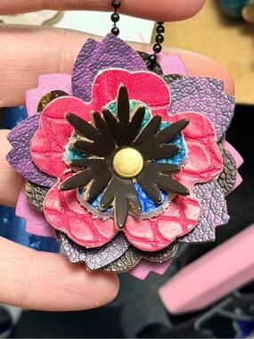 Handmade Floral Bag Charm